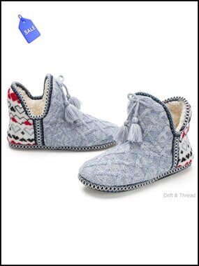 Women's Boot Slippers Plush Fleece Memory Foam Anti-Slip Indoor Outdoor